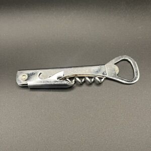 Vtg EKCO‎ All-in-One Bottle Top Opener Corkscrew Can Piercer MULTI-TOOL 5.5"